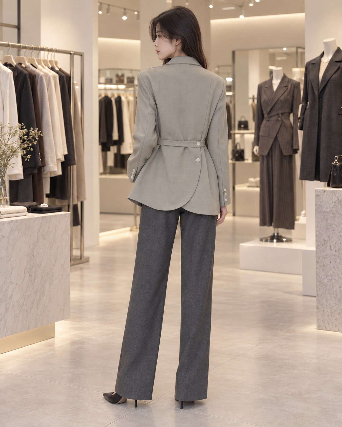 Mid-length blazer