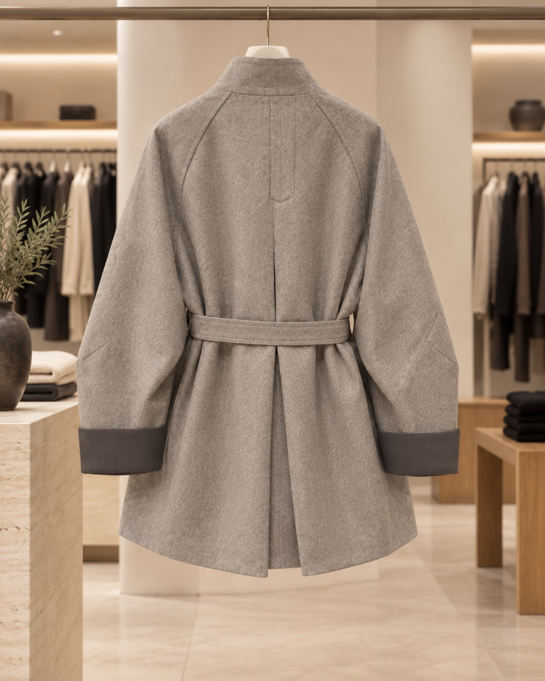 Wool Mid-length coat