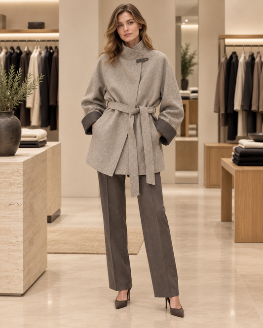 Wool Mid-length coat