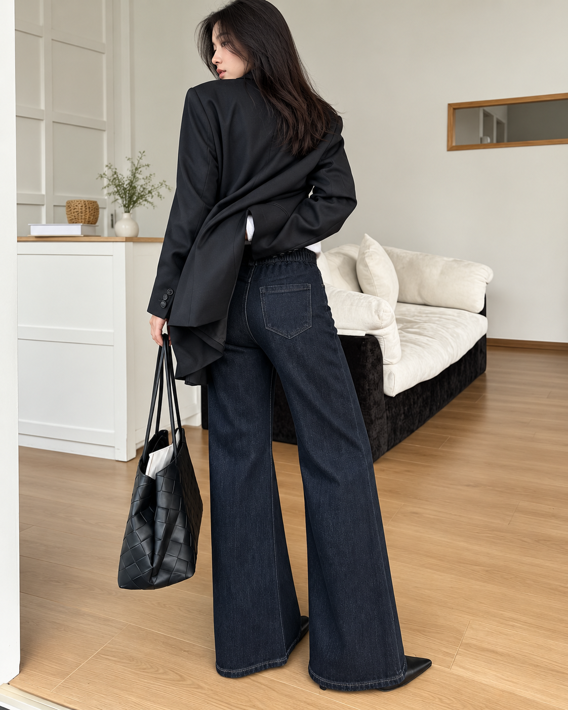 Flared jeans