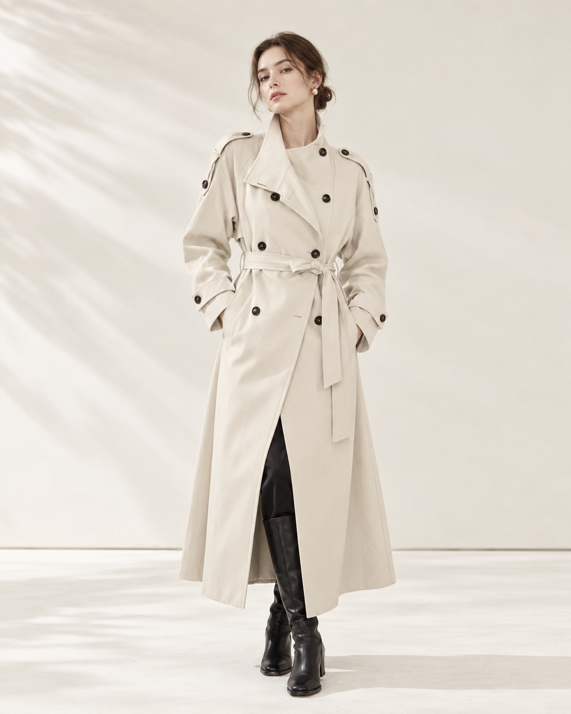 Classic Belted Trench Coat