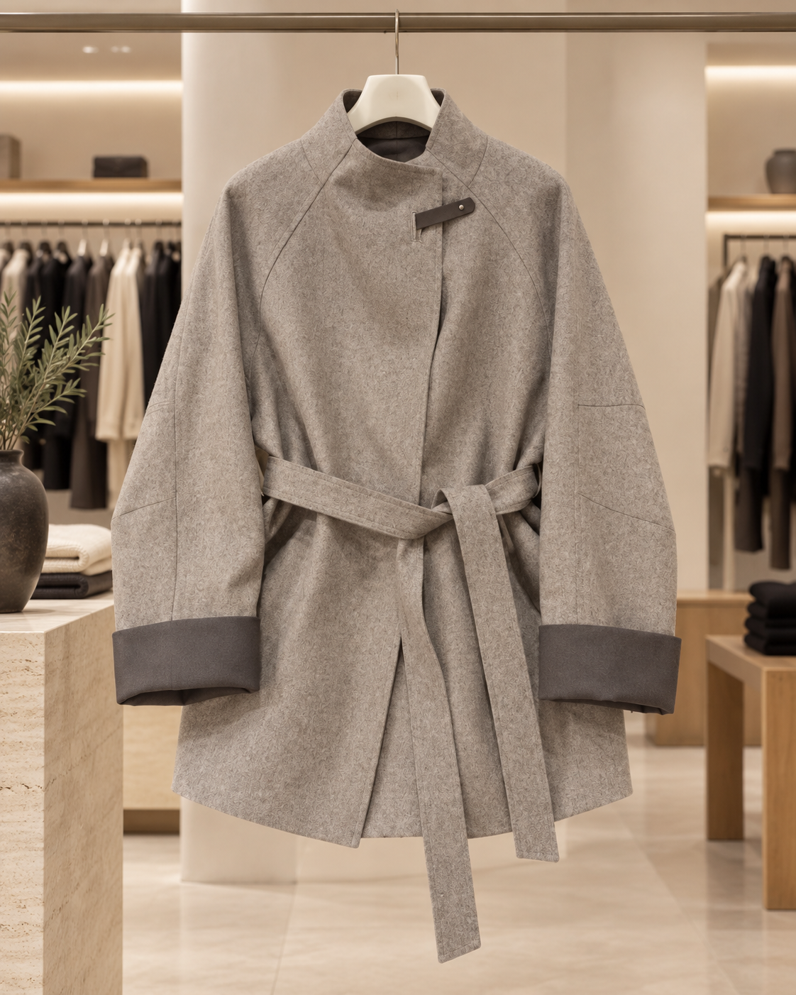 Wool Mid-length coat